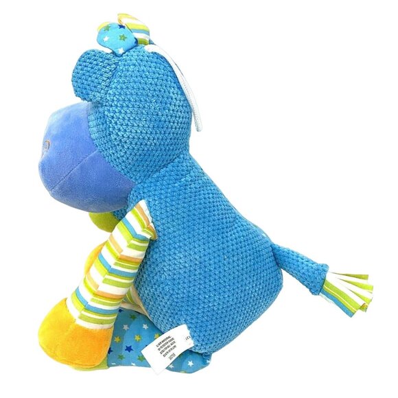 Burton and Burton Plush Hippo Rattle Infant Baby Toy - Picture 5 of 6